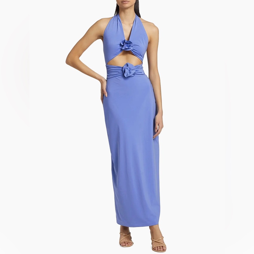 Elegant Blue Midi Dress